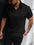 LYVIO Men's Italian Openwork Print Casual Polo Shirt