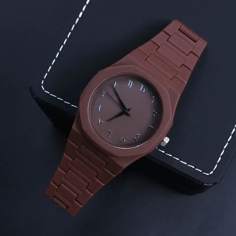 LYVIO Modern All-Black Arabic Digital Men's Quartz Sports Watch