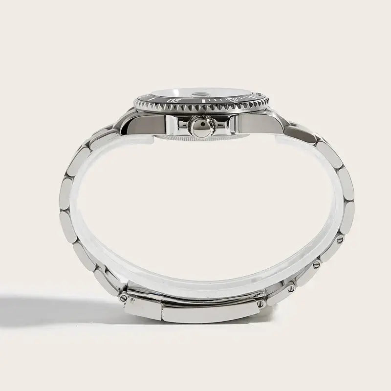LYVIO Stainless Steel Sapphire Glass Ceramic Bezel Men's Watch