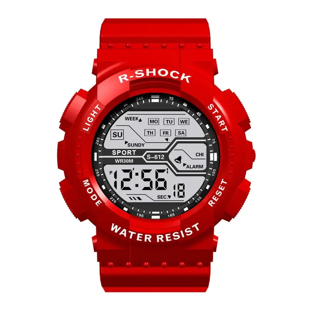 LYVIO Outdoor Sport Men's Large Screen LED Digital Wristwatch