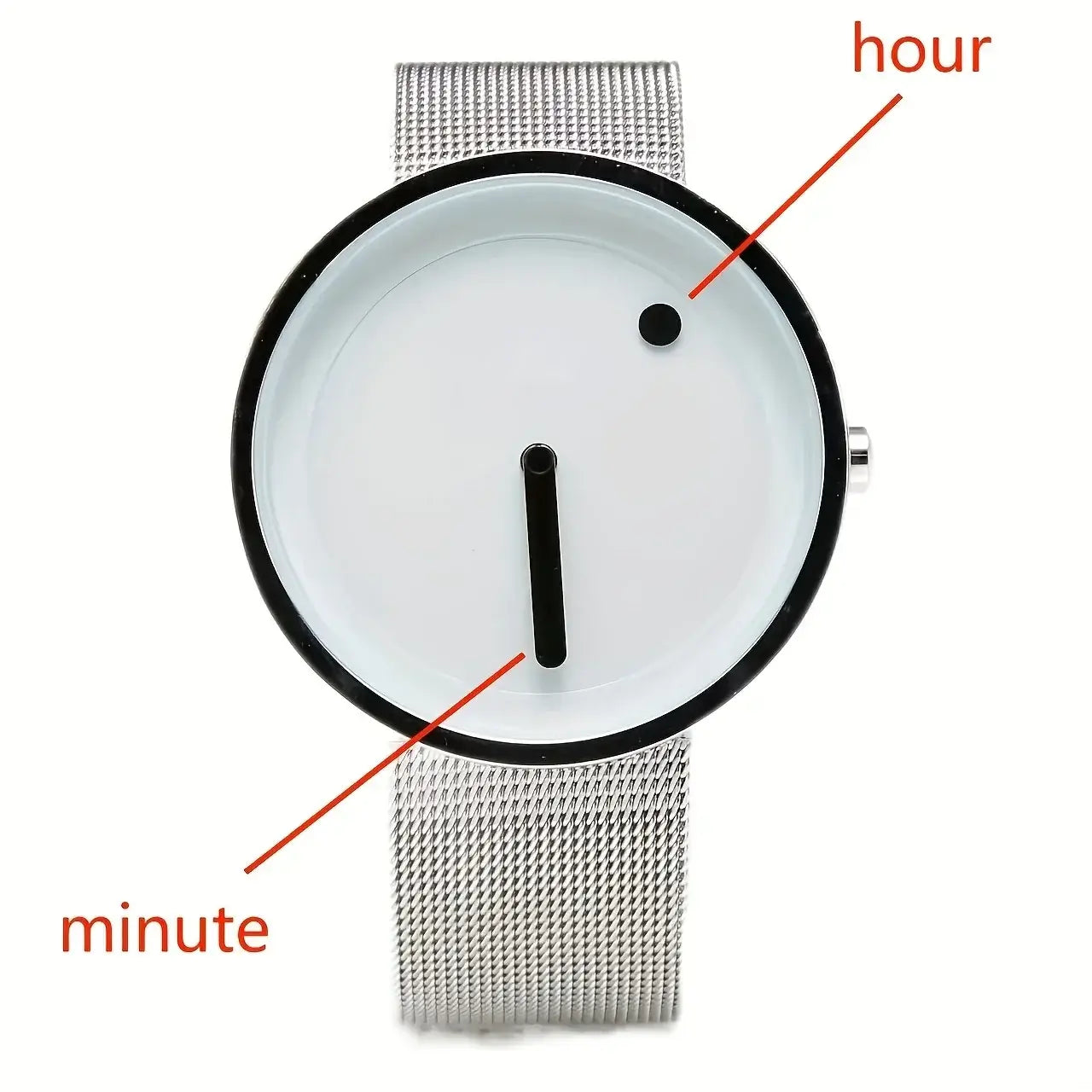 LYVIO Minimalist Dot Design Creative Steel Band Unisex Watch