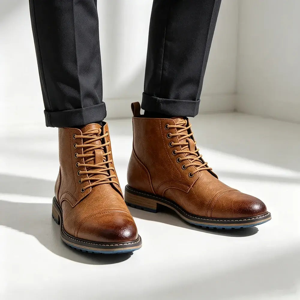 LYVIO Men's Casual Leather Chelsea Boots 2026 Fashion