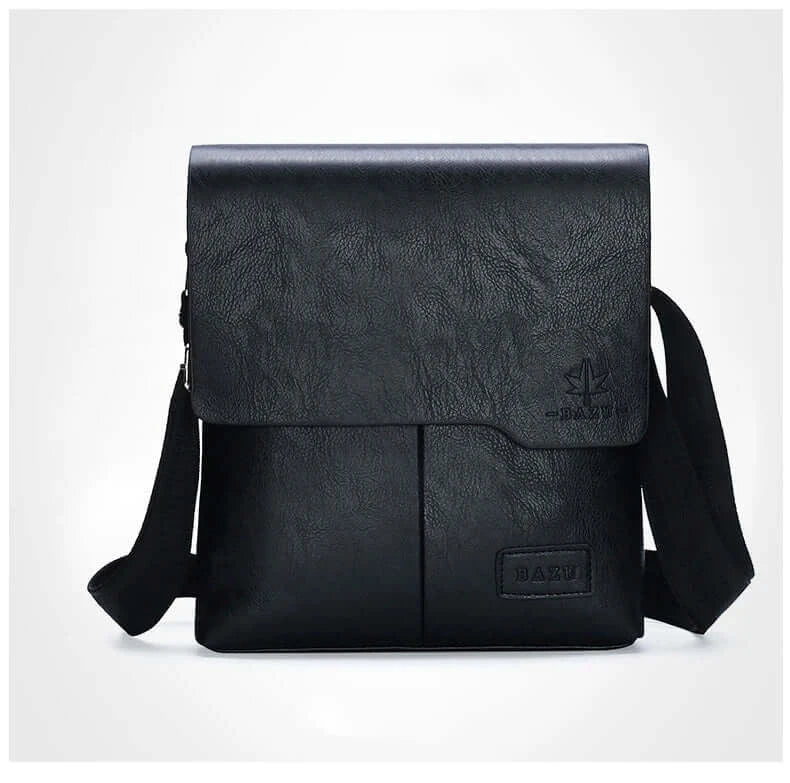LYVIO Luxury Vintage Leather Messenger Crossbody Bag for Men