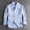 LYVIO Men's Washed Oxford Pocket Long Sleeve Casual Shirt