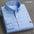 LYVIO Men's White Cotton Oxford Long Sleeve Horse Embroidery Shirt