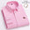 LYVIO Men's White Cotton Oxford Long Sleeve Horse Embroidery Shirt