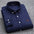 LYVIO Men's White Cotton Oxford Long Sleeve Horse Embroidery Shirt