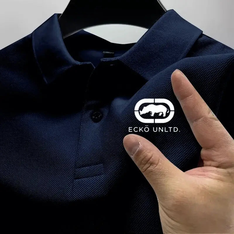 LYVIO Men's Casual Short Sleeve Summer Business Polo Shirt