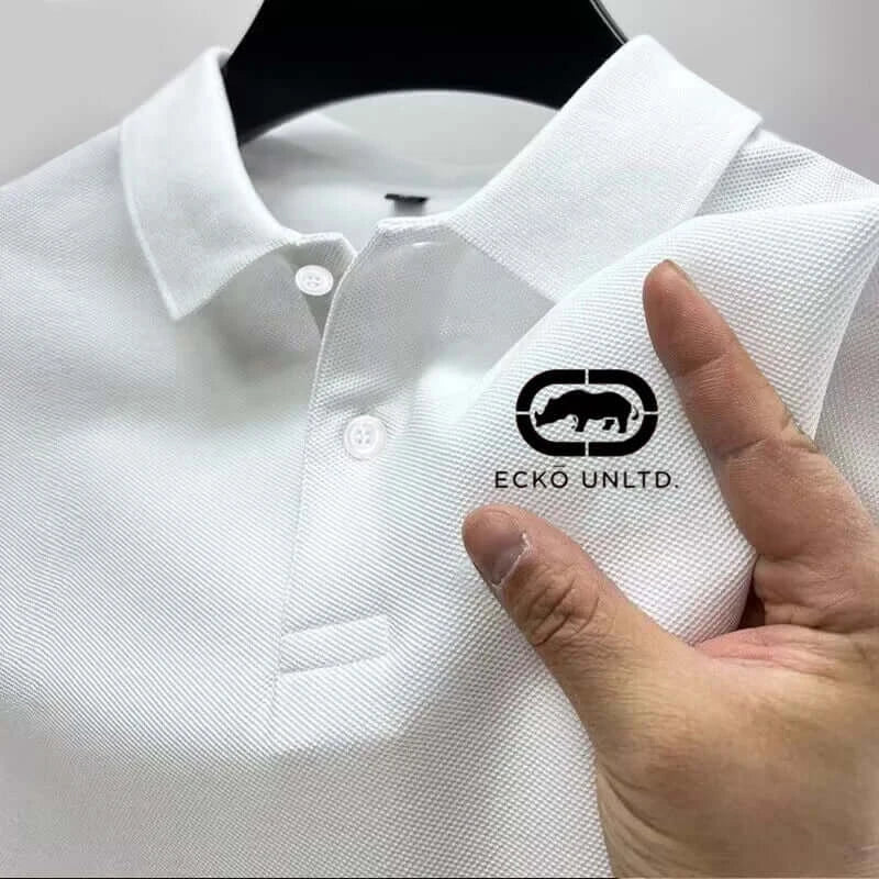 LYVIO Men's Casual Short Sleeve Summer Business Polo Shirt
