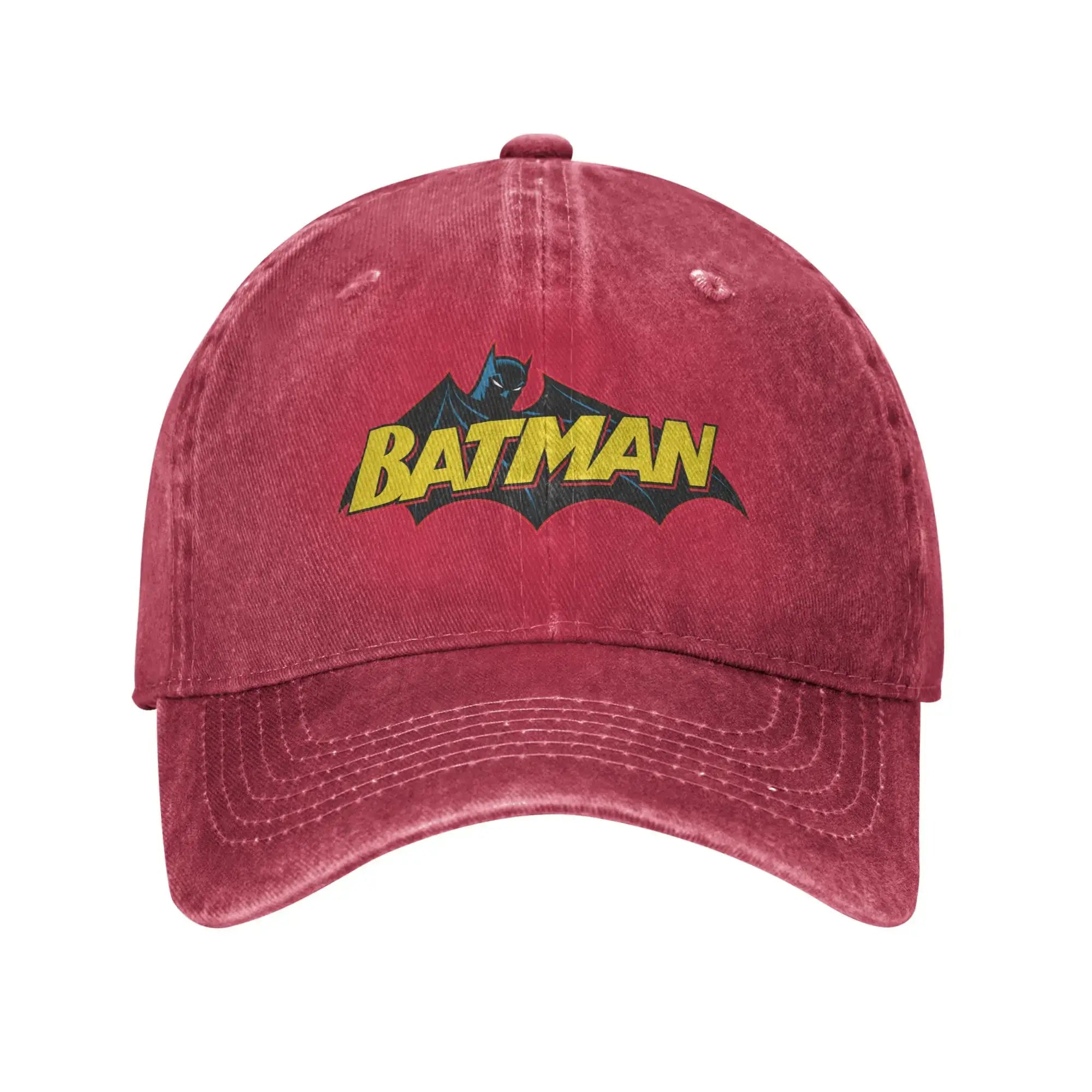 LYVIO Batman Symbol Distressed Washed Baseball Cap
