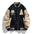 LYVIO Men's Embroidered Baseball Bomber Jacket High Street Outerwear