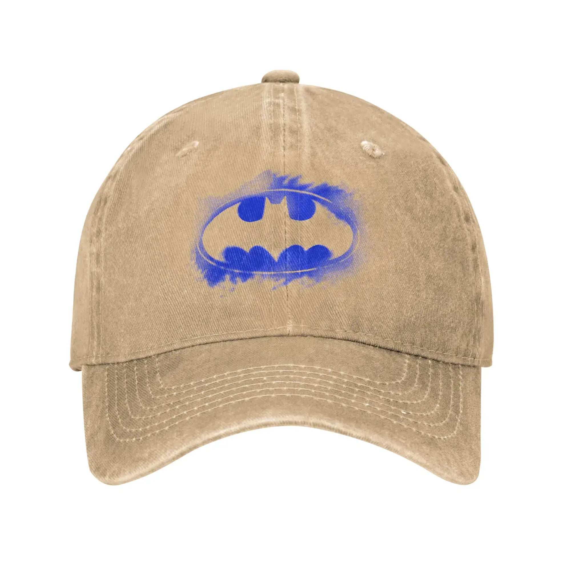 LYVIO Batman Symbol Distressed Washed Baseball Cap