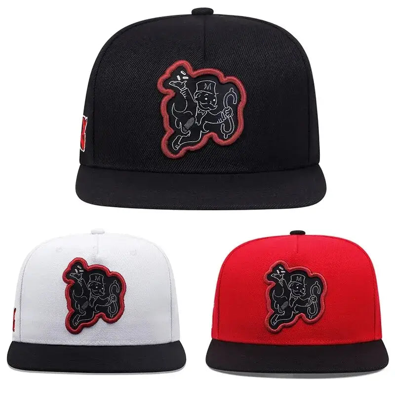 LYVIO Embroidered Hip Hop Snapback Baseball Cap Adjustable