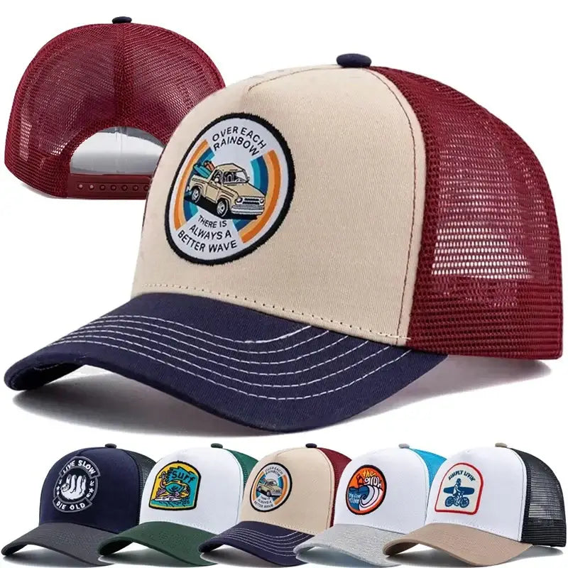 LYVIO New Unisex Embroidered Trucker Hat with Mesh Back