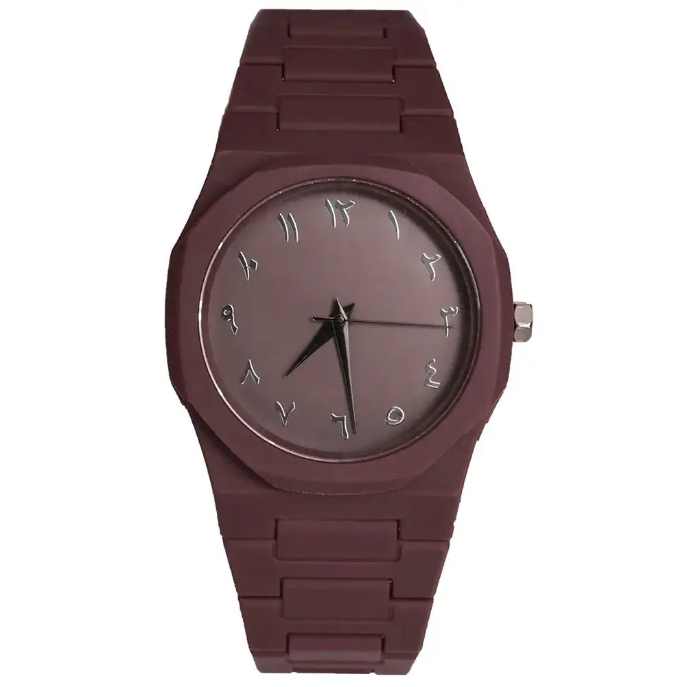 LYVIO Modern All-Black Arabic Digital Men's Quartz Sports Watch