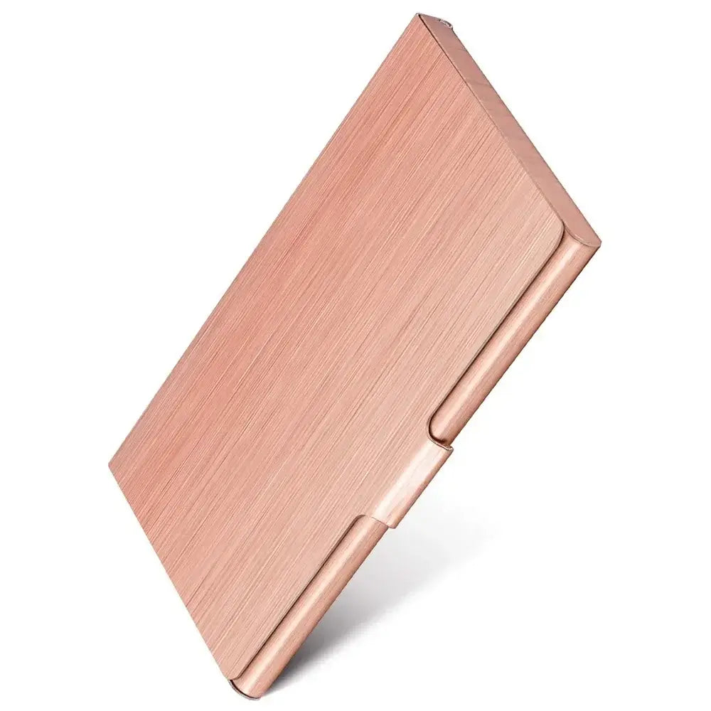 LYVIO Ultra Thin Silver Stainless Steel Business Card Holder