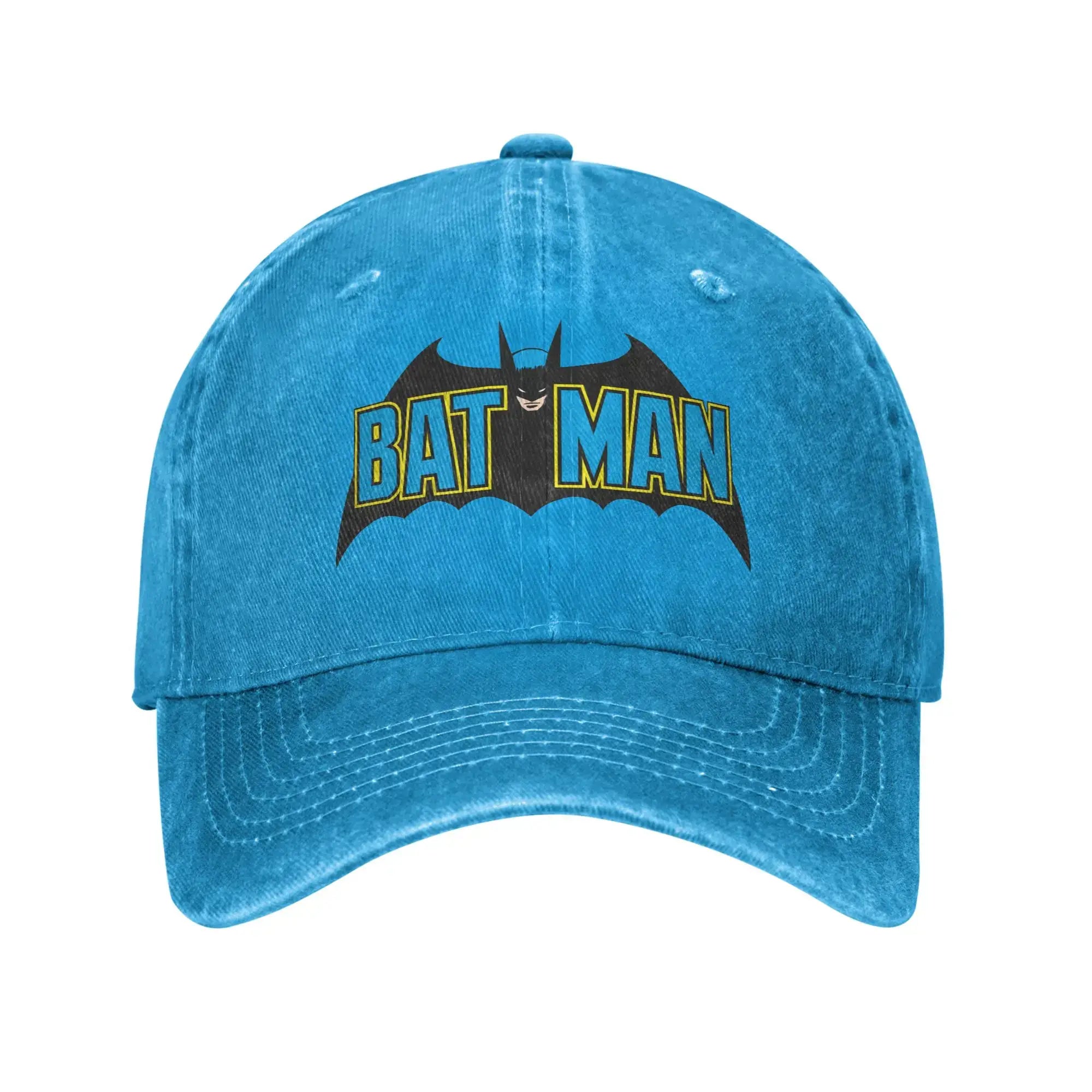 LYVIO Batman Symbol Distressed Washed Baseball Cap