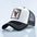 LYVIO Embroidered Goat Patch Adjustable Trucker Baseball Cap