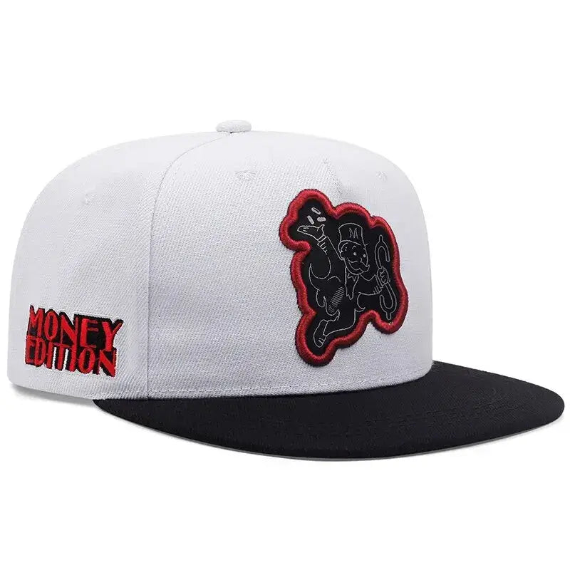 LYVIO Embroidered Hip Hop Snapback Baseball Cap Adjustable
