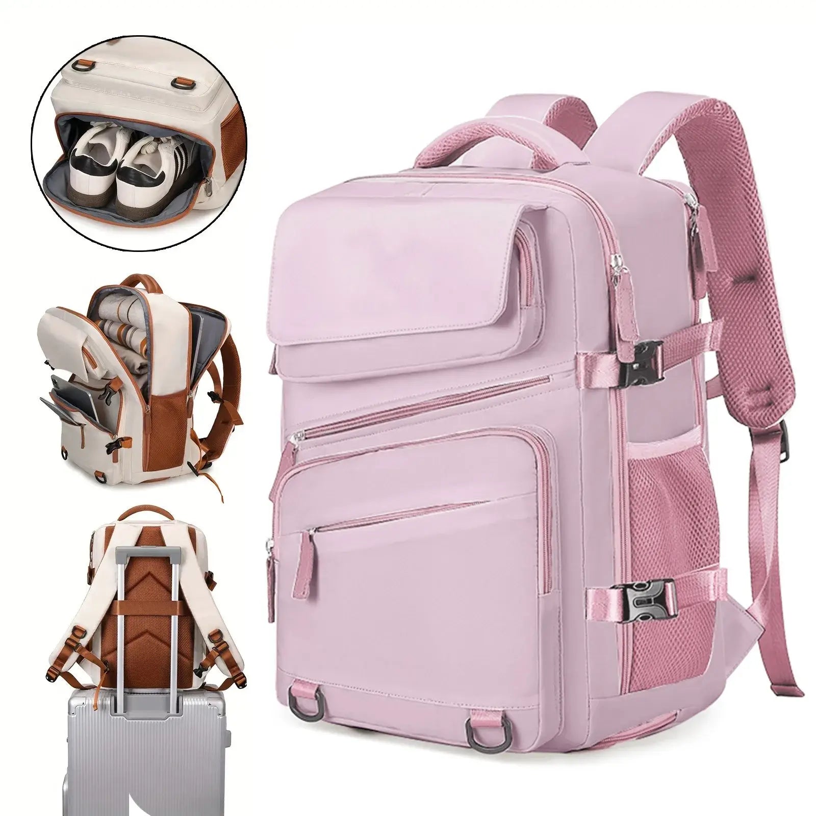 LYVIO Large Capacity Expandable Computer Business Backpack