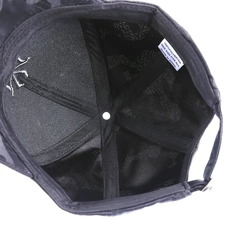 LYVIO Embroidered Logo Adjustable Trucker Snapback Baseball Cap