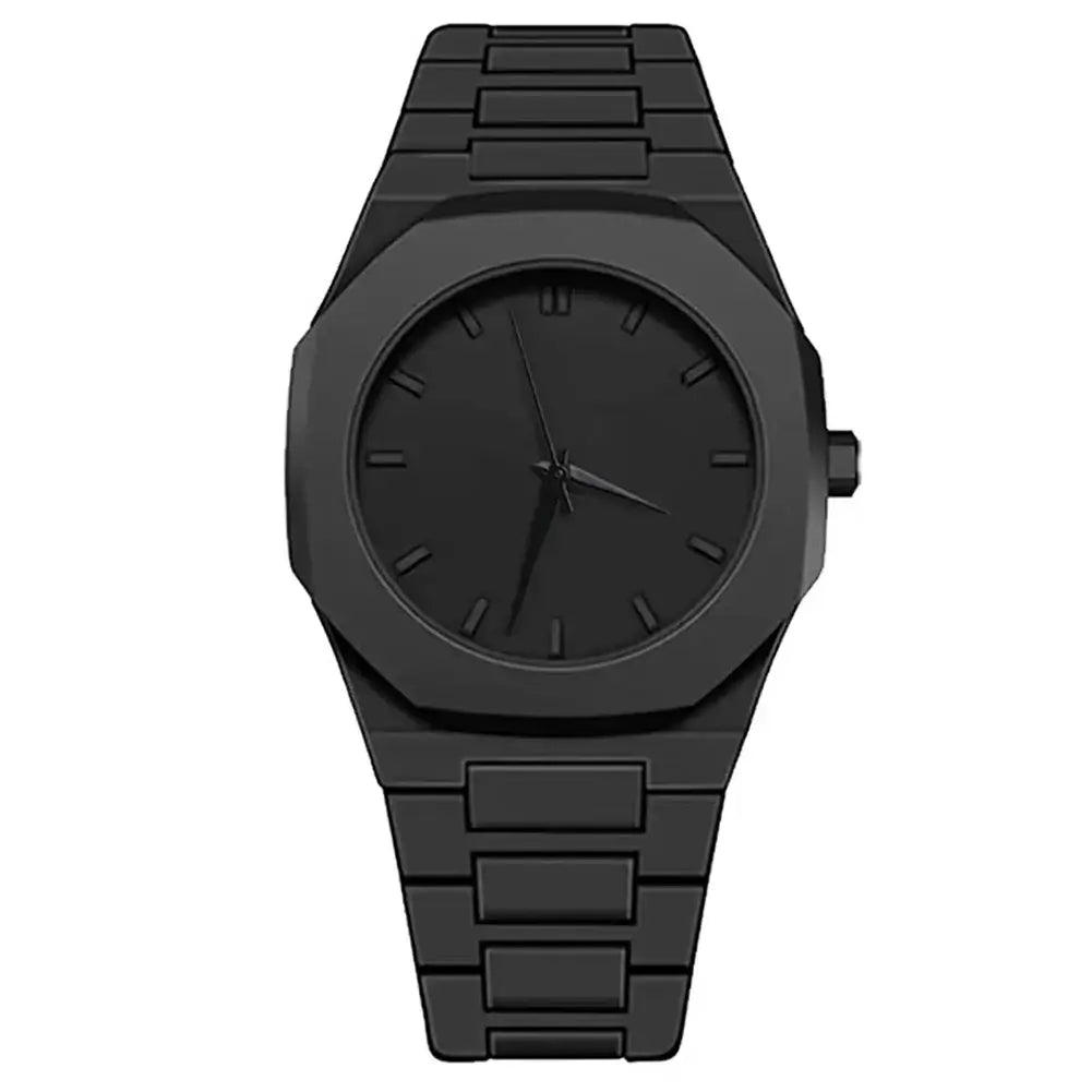 LYVIO Modern All-Black Arabic Digital Men's Quartz Sports Watch
