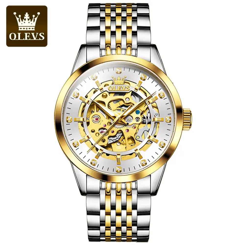 LYVIO OLEVS 9920 Original Skeleton Men's Automatic Watch