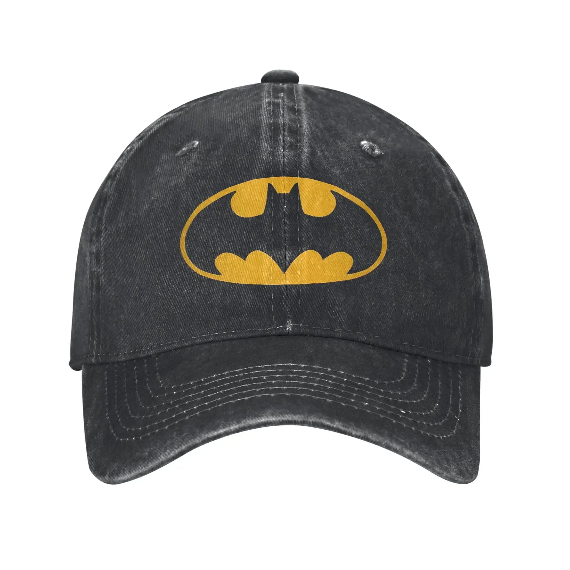 LYVIO Batman Symbol Distressed Washed Baseball Cap