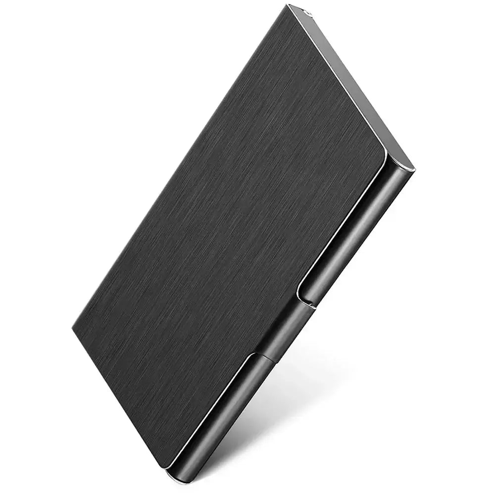 LYVIO Ultra Thin Silver Stainless Steel Business Card Holder