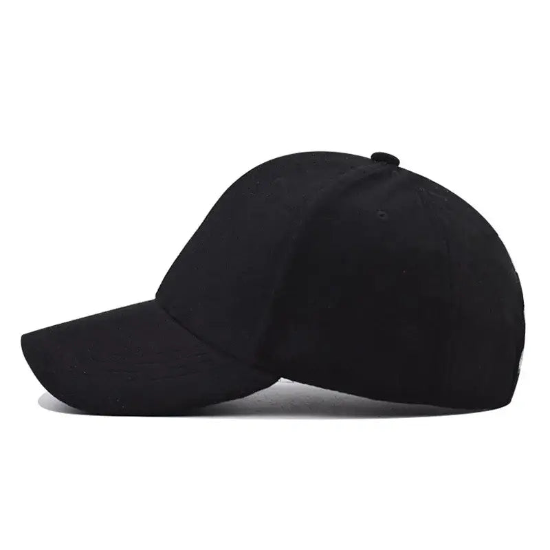 LYVIO Classic Solid Black Baseball Cap for Men