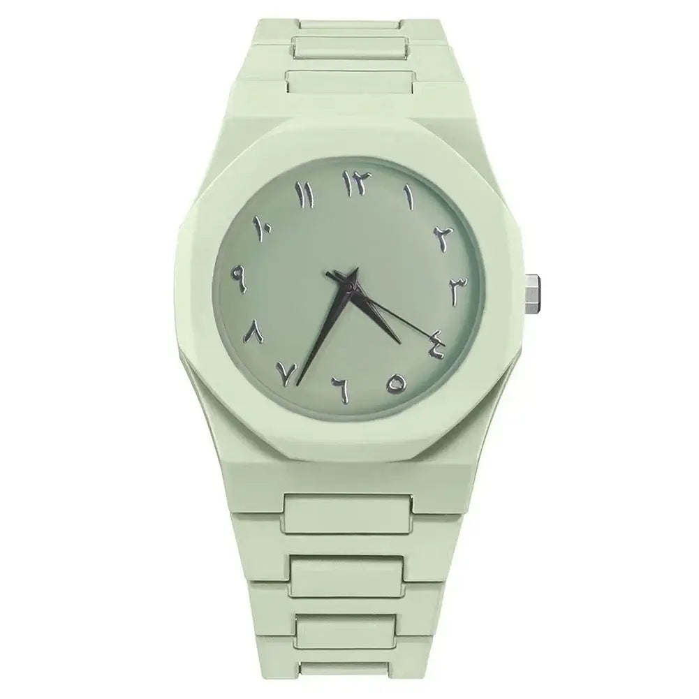 LYVIO Modern All-Black Arabic Digital Men's Quartz Sports Watch