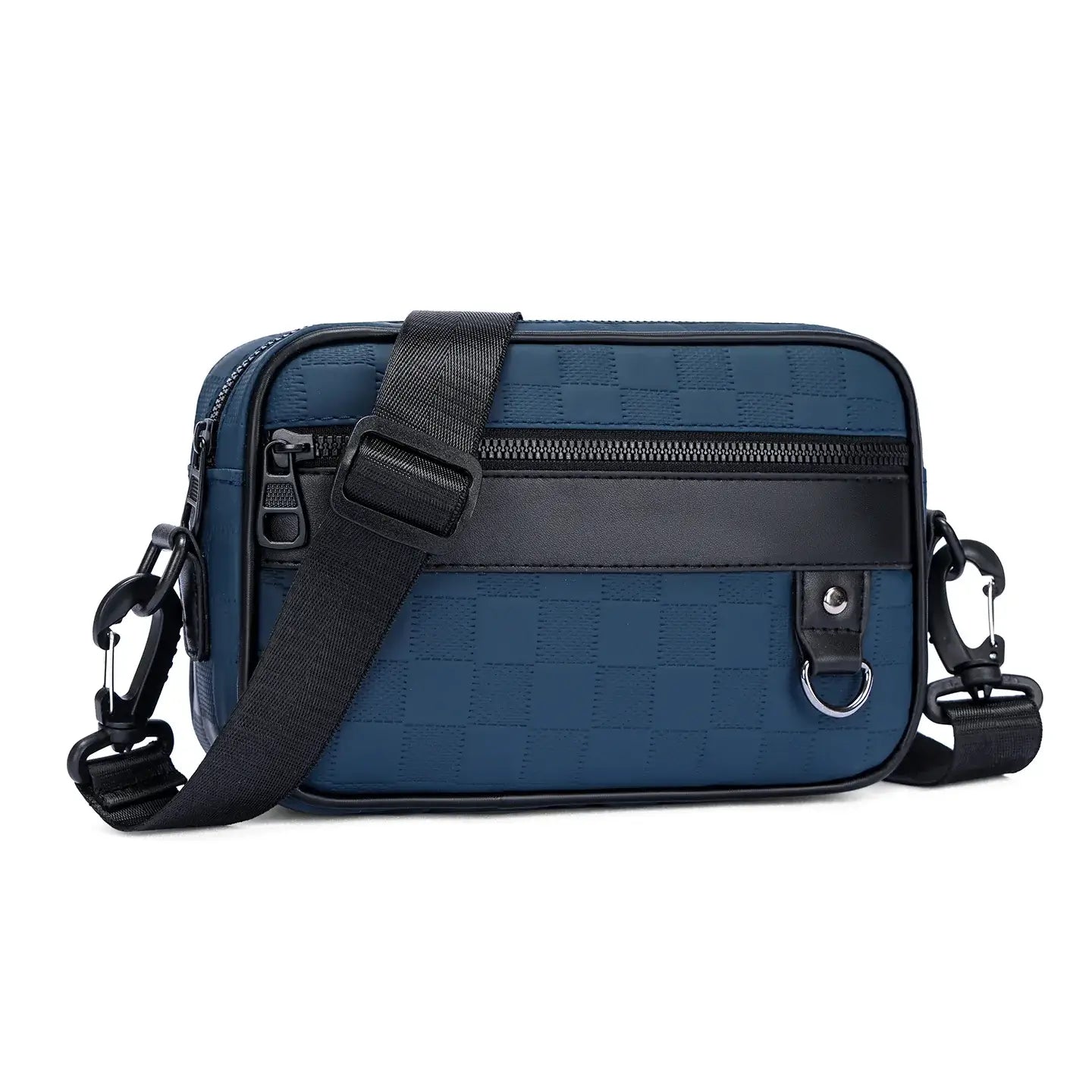 LYVIO Men's Soft PU Leather Business Crossbody Shoulder Bag
