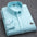 LYVIO Men's White Cotton Oxford Long Sleeve Horse Embroidery Shirt