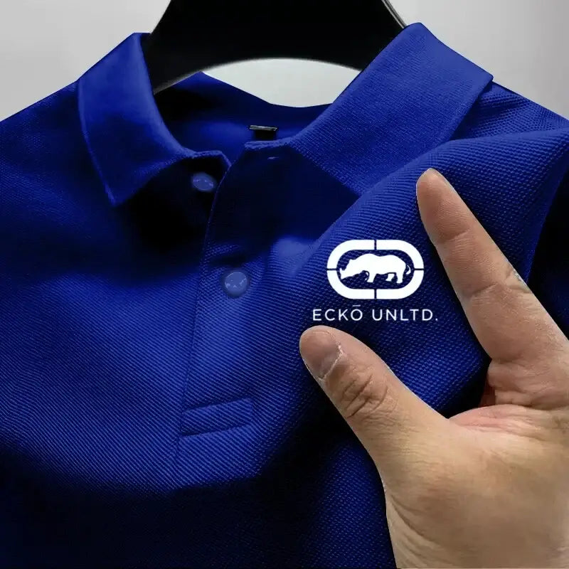 LYVIO Men's Casual Short Sleeve Summer Business Polo Shirt