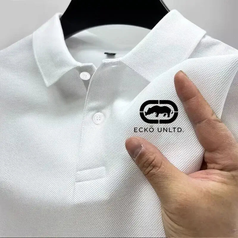 LYVIO Men's Casual Short Sleeve Summer Business Polo Shirt