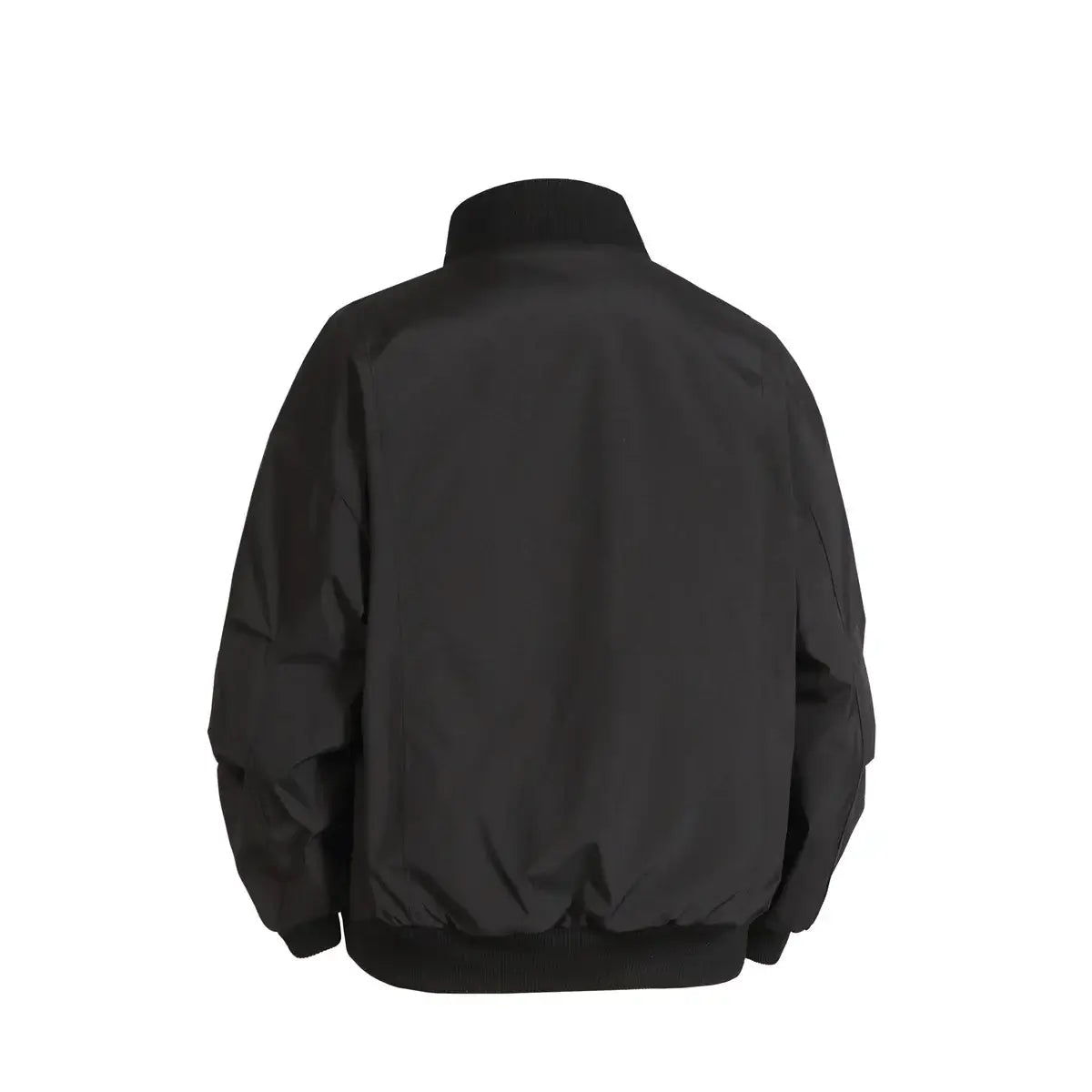LYVIO Men's American Style Stand Collar Zip-Up Bomber Jacket