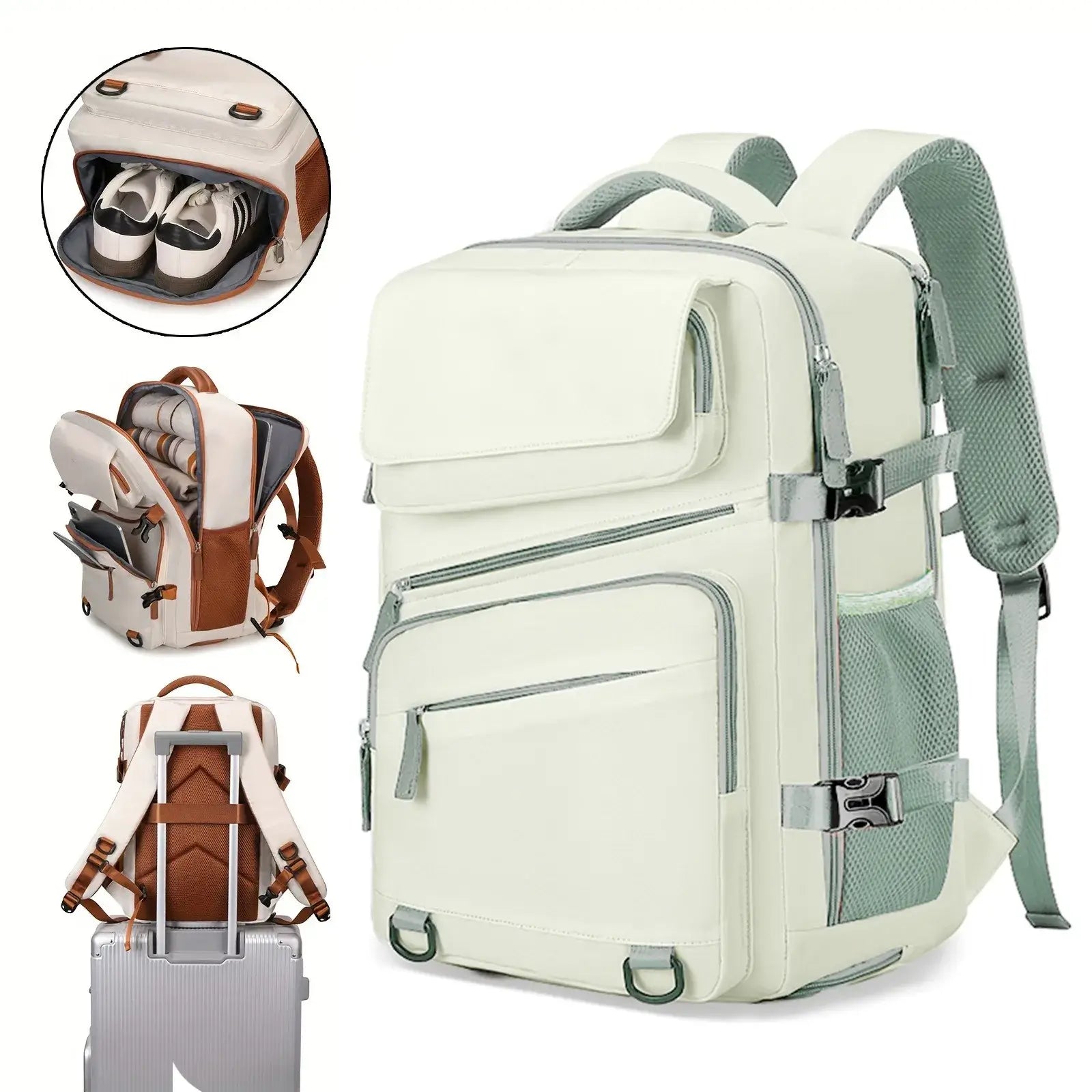 LYVIO Large Capacity Expandable Computer Business Backpack