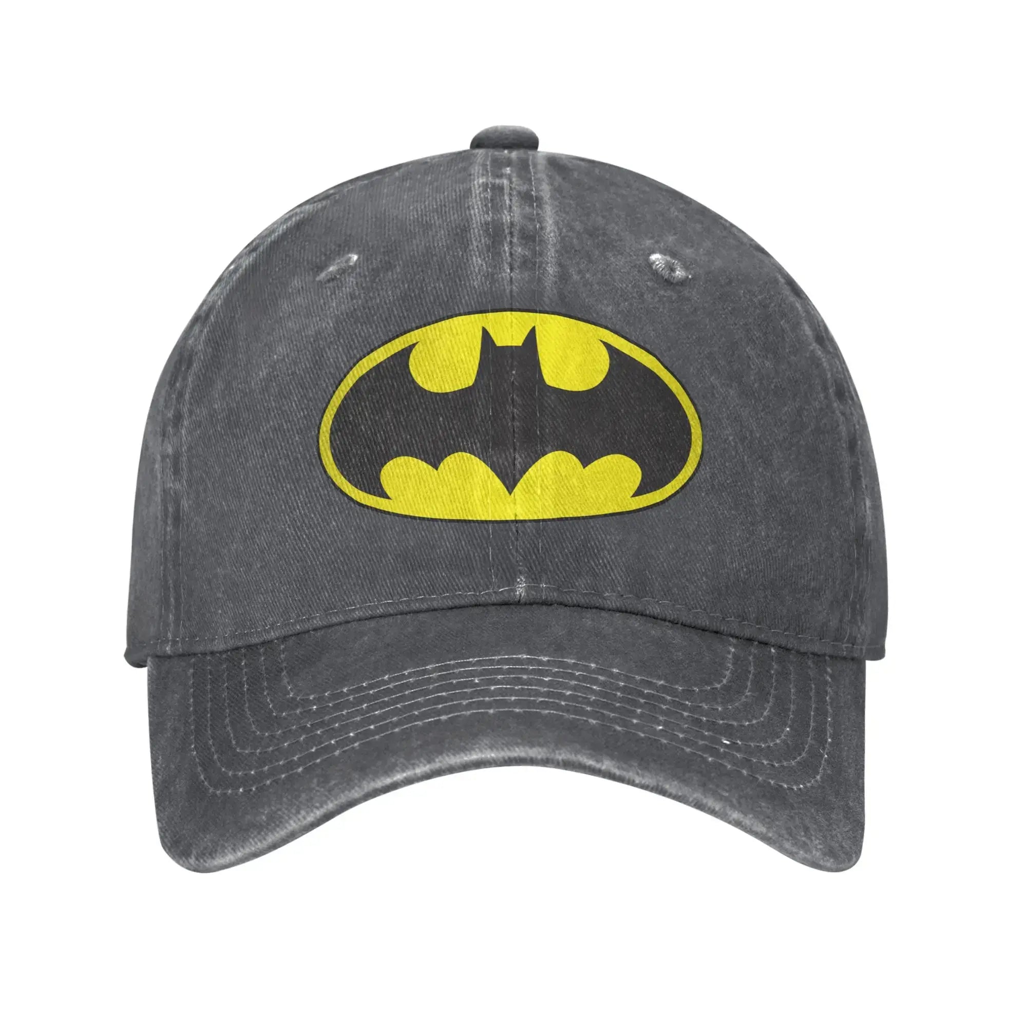 LYVIO Batman Symbol Distressed Washed Baseball Cap