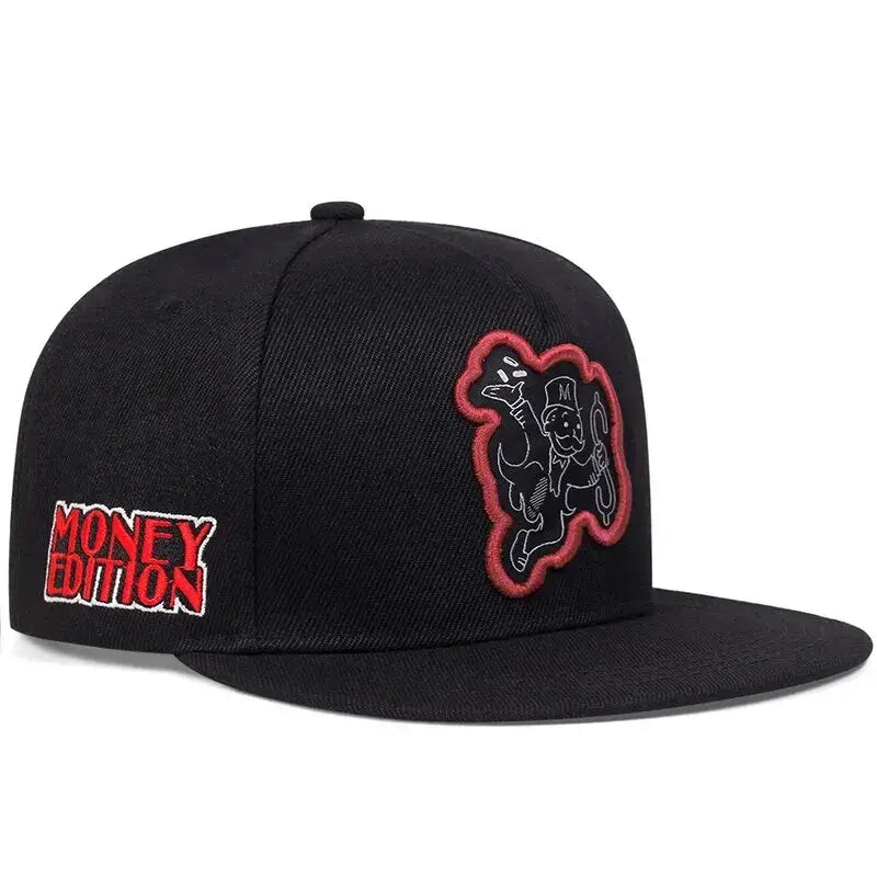 LYVIO Embroidered Hip Hop Snapback Baseball Cap Adjustable