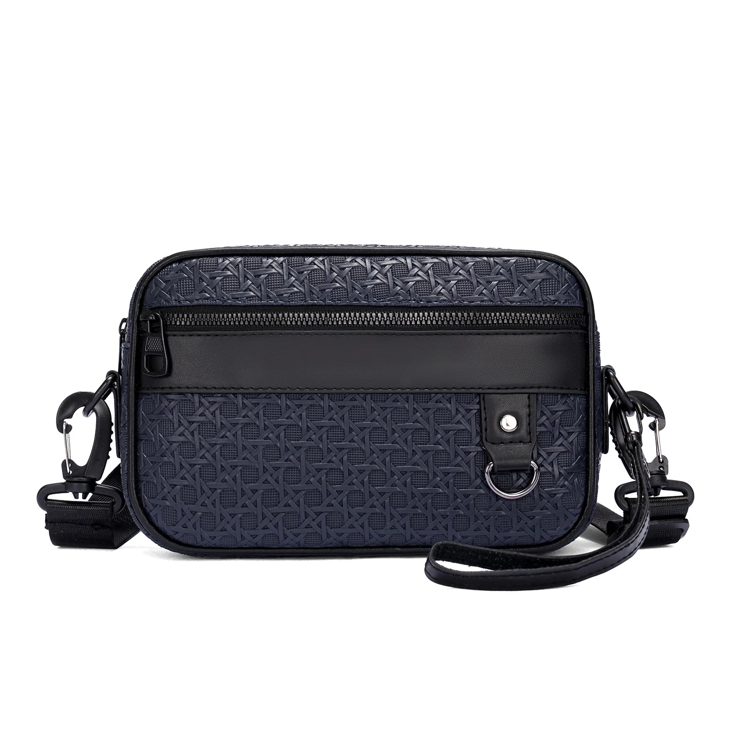 LYVIO Men's Soft PU Leather Business Crossbody Shoulder Bag