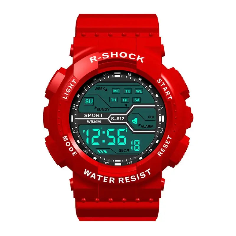 LYVIO Outdoor Sport Men's Large Screen LED Digital Wristwatch