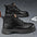 LYVIO Men's Retro Chunky Sole Mid-Cut Chelsea Boots