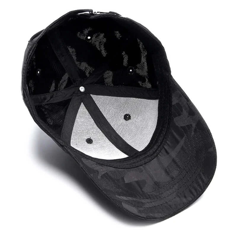 LYVIO Embroidered Logo Adjustable Trucker Snapback Baseball Cap