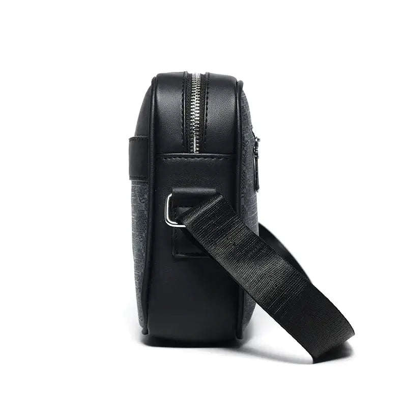 LYVIO Designer Leather Crossbody Messenger Bag for Men