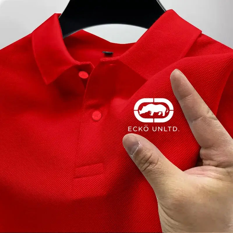 LYVIO Men's Casual Short Sleeve Summer Business Polo Shirt