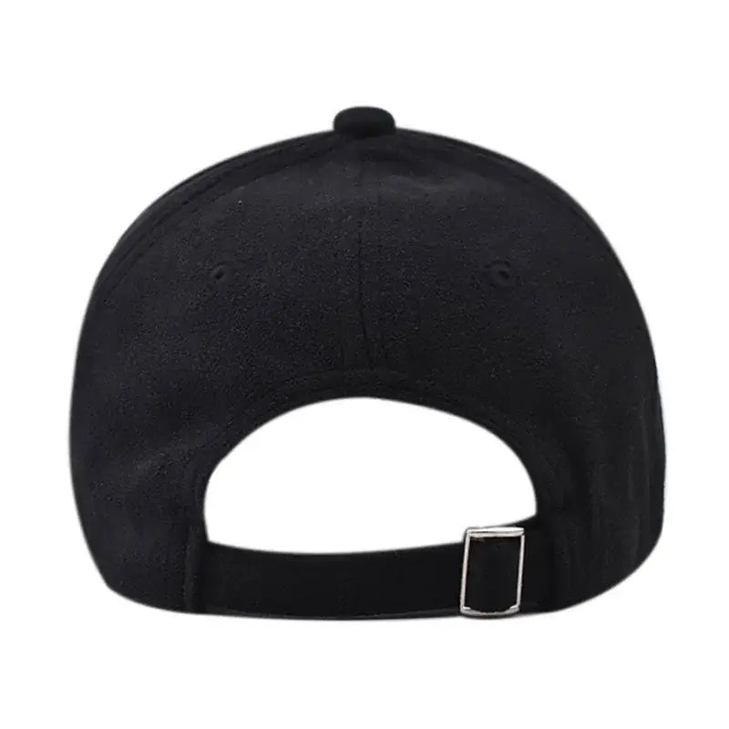 LYVIO Classic Solid Black Baseball Cap for Men