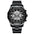 LYVIO Luxury Blue Hollow Out Stainless Steel Men's Quartz Watch