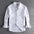 LYVIO Men's Washed Oxford Pocket Long Sleeve Casual Shirt
