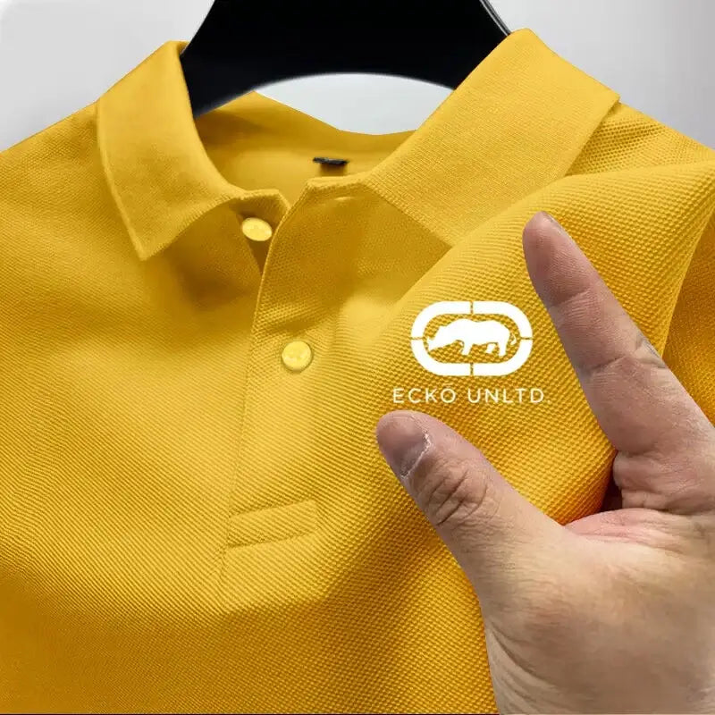 LYVIO Men's Casual Short Sleeve Summer Business Polo Shirt