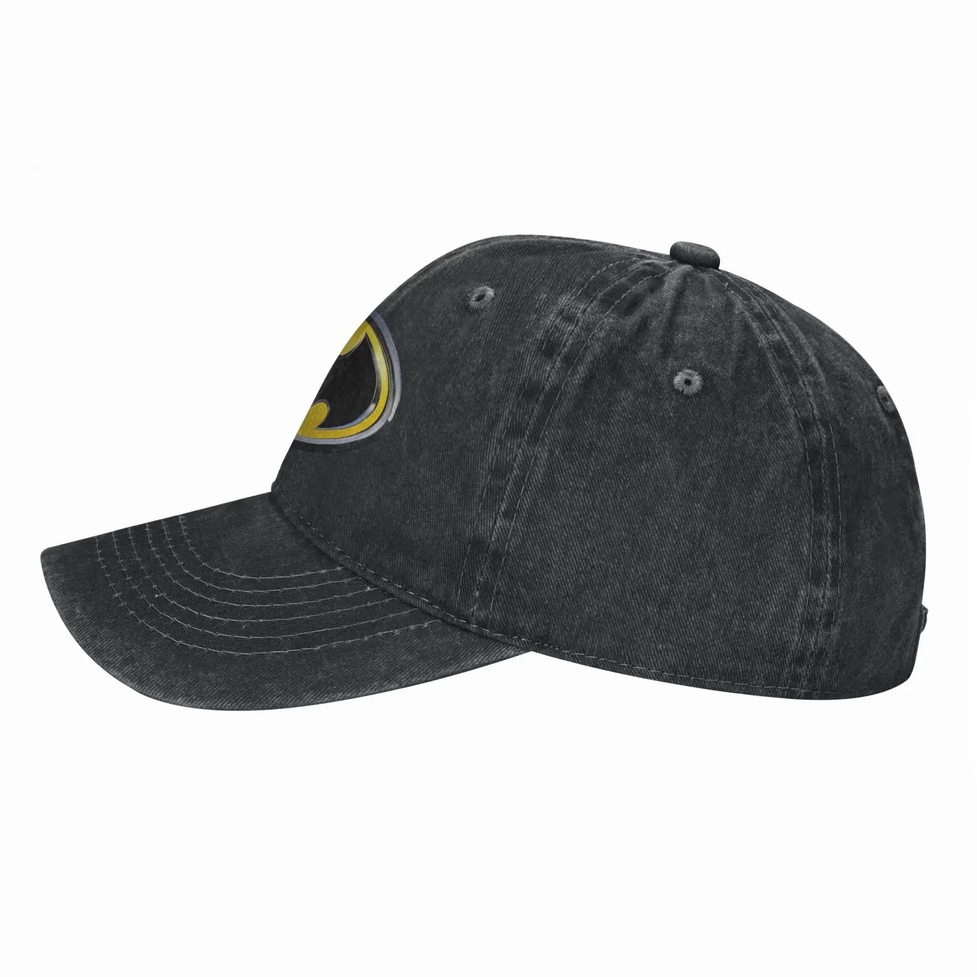 LYVIO Batman Symbol Distressed Washed Baseball Cap